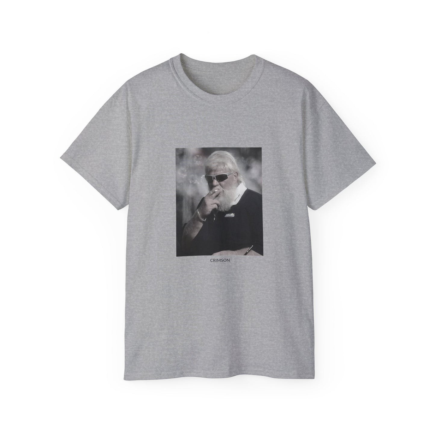 Cool Retro Graphic Tee - Smoky Vibes with 'Crimson' Design