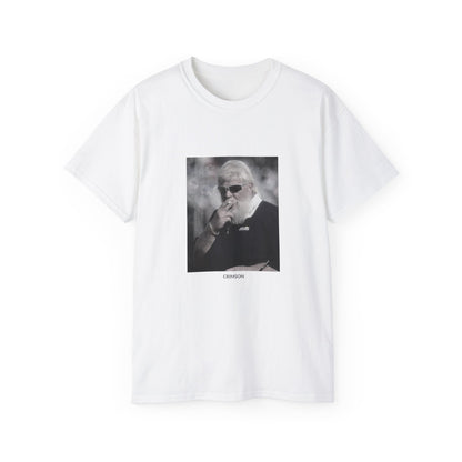 Cool Retro Graphic Tee - Smoky Vibes with 'Crimson' Design