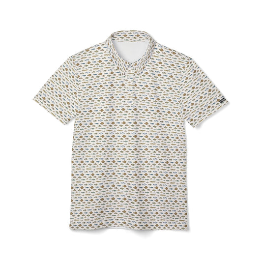 Casual Beach-Themed Unisex Polo Shirt – Perfect for Summer Outings