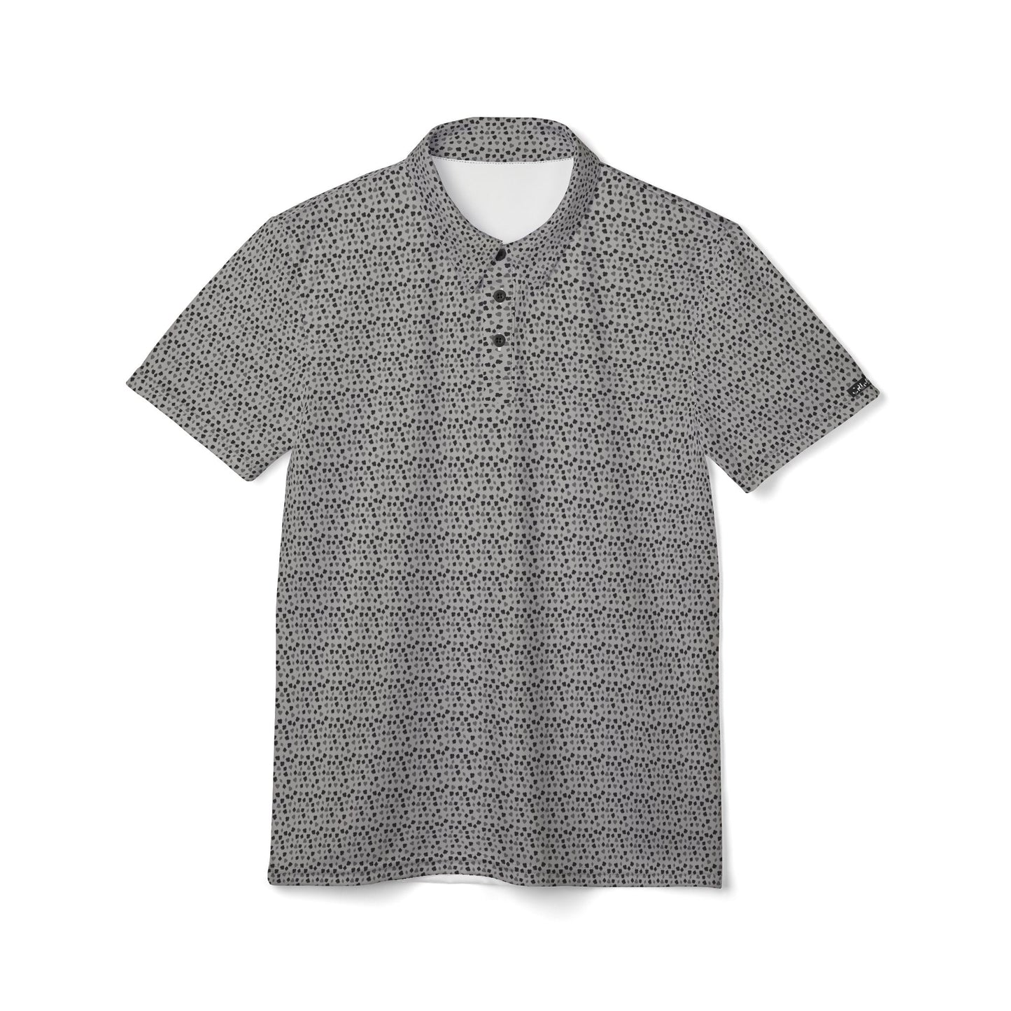 Unisex Polo Shirt - Casual Dotted Print for Everyday Wear